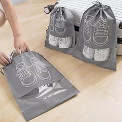 Portable Shoe Organizer Drawstring Bag