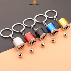 Key Ring 6 Speed Gear Shift Keychain (Pack Of 02)