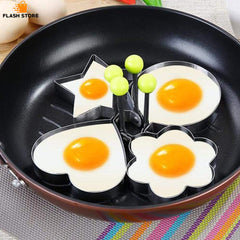 Stainless Steel Egg Molds 4 Pcs Set For Kitchen