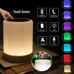 Wireless Bluetooth Speaker with LED Touch Lamp and Smart Mood Lighting