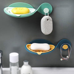 Bathroom Drain Soap Dish With Hook Fish Shape