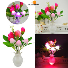 LED Flower Shape Sensor Night Light