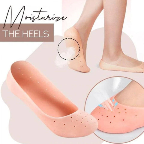 Full Silicone Gel Heel Protector Socks