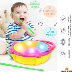 Flash Drum Musical Toy for Kids