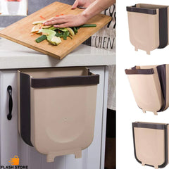 Collapsible Cabinet Door Hanging Trash Bin (Large Size)