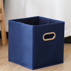 Foldable Storage Cube Bin With Handle