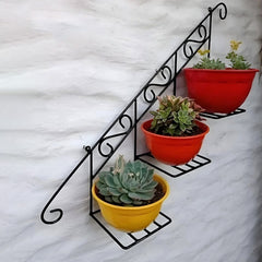 Staircase Floral Display Wall Basket