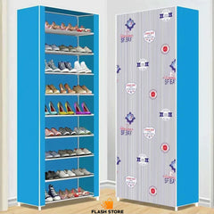 10 Layer Printed Shoe Organizer Rack