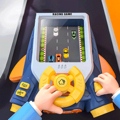 Kids Toys Steering Wheel Racing Game With Music