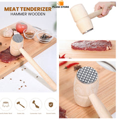 Meat Tenderizer Hammer Wooden