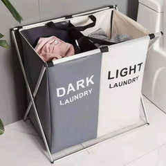 Foldable Dual & Triple Section Laundry Basket