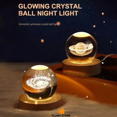 3D Glowing Crystal Ball Night Light