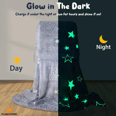 Glow In The Dark Throw Blanket For Kids