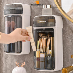 Rotating Wall Mounted Cosmetic Organizer