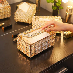 Crystal Glass Tissue Box