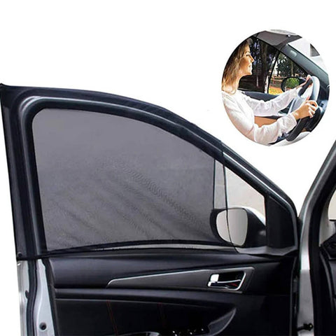 Car Sun Shade Elastic Side Window (Pack Of 4)