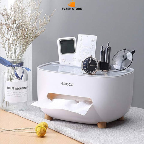 Ecoco Creative Tissue Box & Remote Organizer