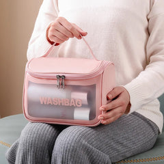 Chic Clamshell Beauty Travel Wash Bag