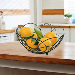 Floral Iron Fruit And Vegetable Basket