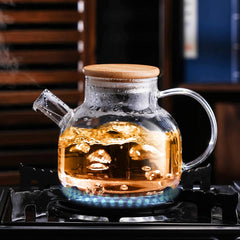 Heat Resistant Borosilicate Glass Teapot