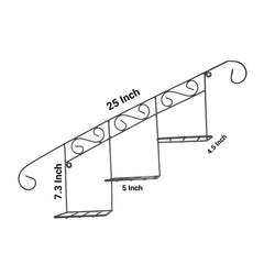 Staircase Floral Display Wall Basket