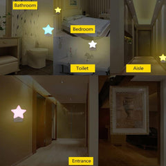 kids Star face Led Night Bulb