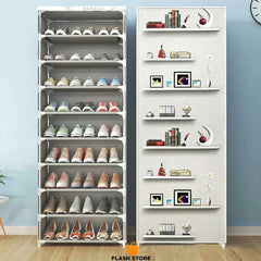 10 Layer Printed Shoe Organizer Rack