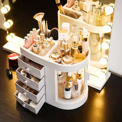 Rotating Transparent Dressing Table