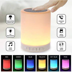 Wireless Bluetooth Speaker with LED Touch Lamp and Smart Mood Lighting