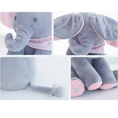 Flapping Musical Elephant Pink Peekaboo