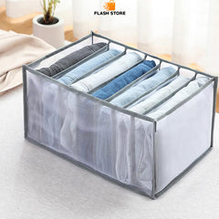 7 Compartments Pants Shirts Storage Clothes Box