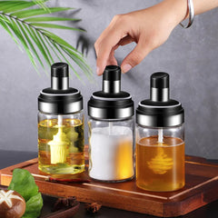 250ml Kitchen Condiment Jar With Oil Brush