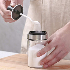 Kitchen Condiment Jar With Spoon