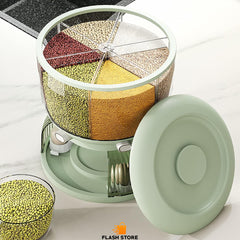 Rotating Grain Dispenser With Egg Storage Tray