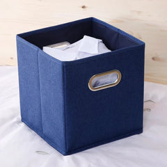 Foldable Storage Cube Bin With Handle