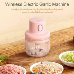 Wireless Mini Electric Garlic Food Chopper