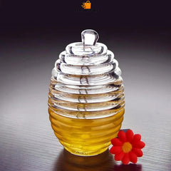 Honey Jar With Server