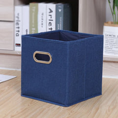 Foldable Storage Cube Bin With Handle