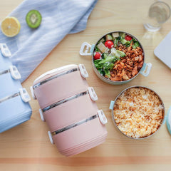 3 Layer Insulated Lunch Box Stainless Steel