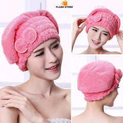 Dry Hair Drying Towel Cap