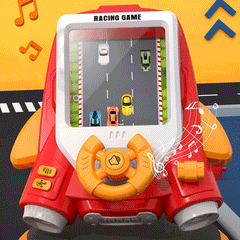 Kids Toys Steering Wheel Racing Game With Music