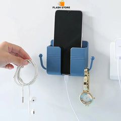 Mobile Phone Charging Holder Wall Mounted (Pack Of 2)