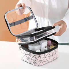 Multifunction Double Transparent Cosmetic Bag