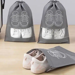 Portable Shoe Organizer Drawstring Bag