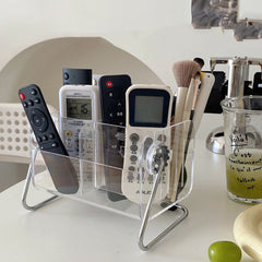 Acrylic Remote Holder - Mobile & Cosmetic Organizer