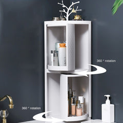 Rotatable Corner Bathroom Organizer