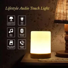 Wireless Bluetooth Speaker with LED Touch Lamp and Smart Mood Lighting