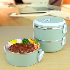2 Layer Insulated Lunch Box Stainless Steel