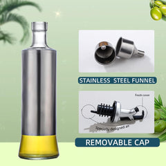 Oil And Vinegar Bottle 300 ML Steel Glass