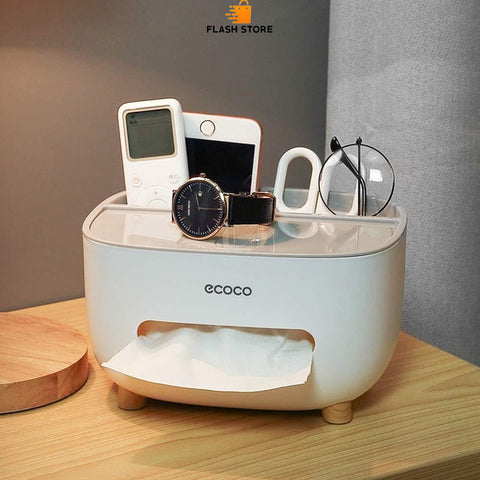 Ecoco Creative Tissue Box & Remote Organizer